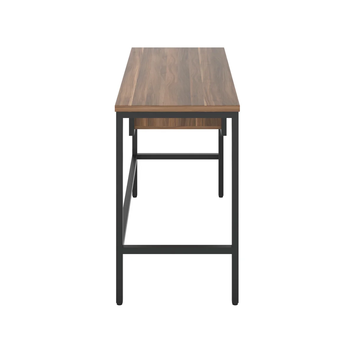 5 Star Varo Rectangular Desk with 2 Drawers Dark Walnut/Black FS646668 - Image 3