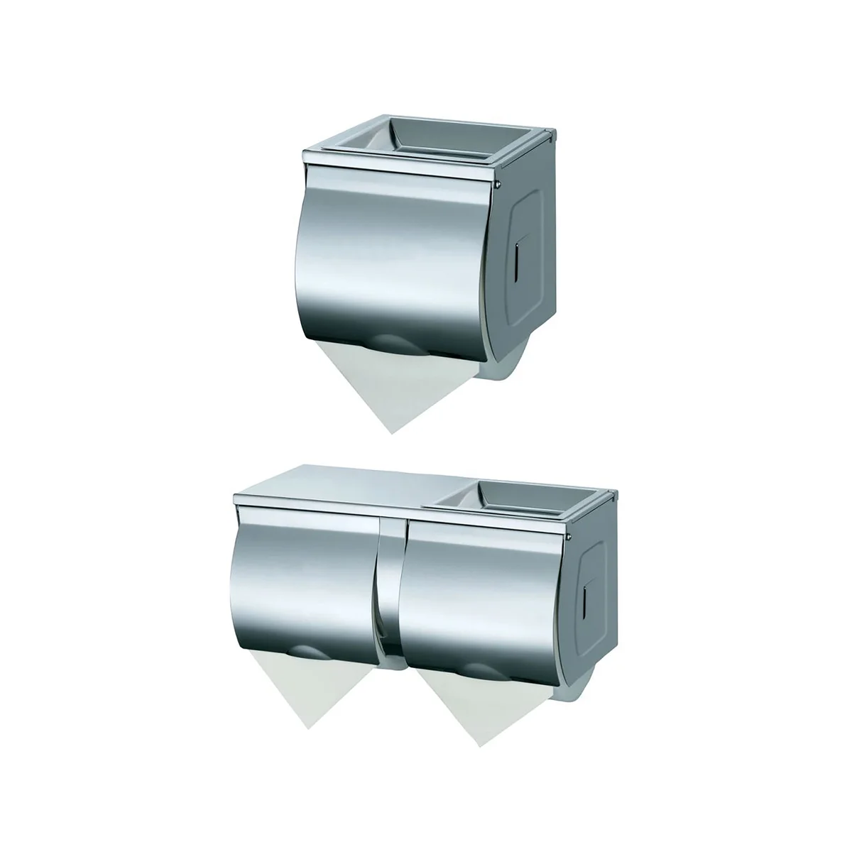 Double Toilet Roll Holder Stainless Steel WRJZH210W1 - Image 2