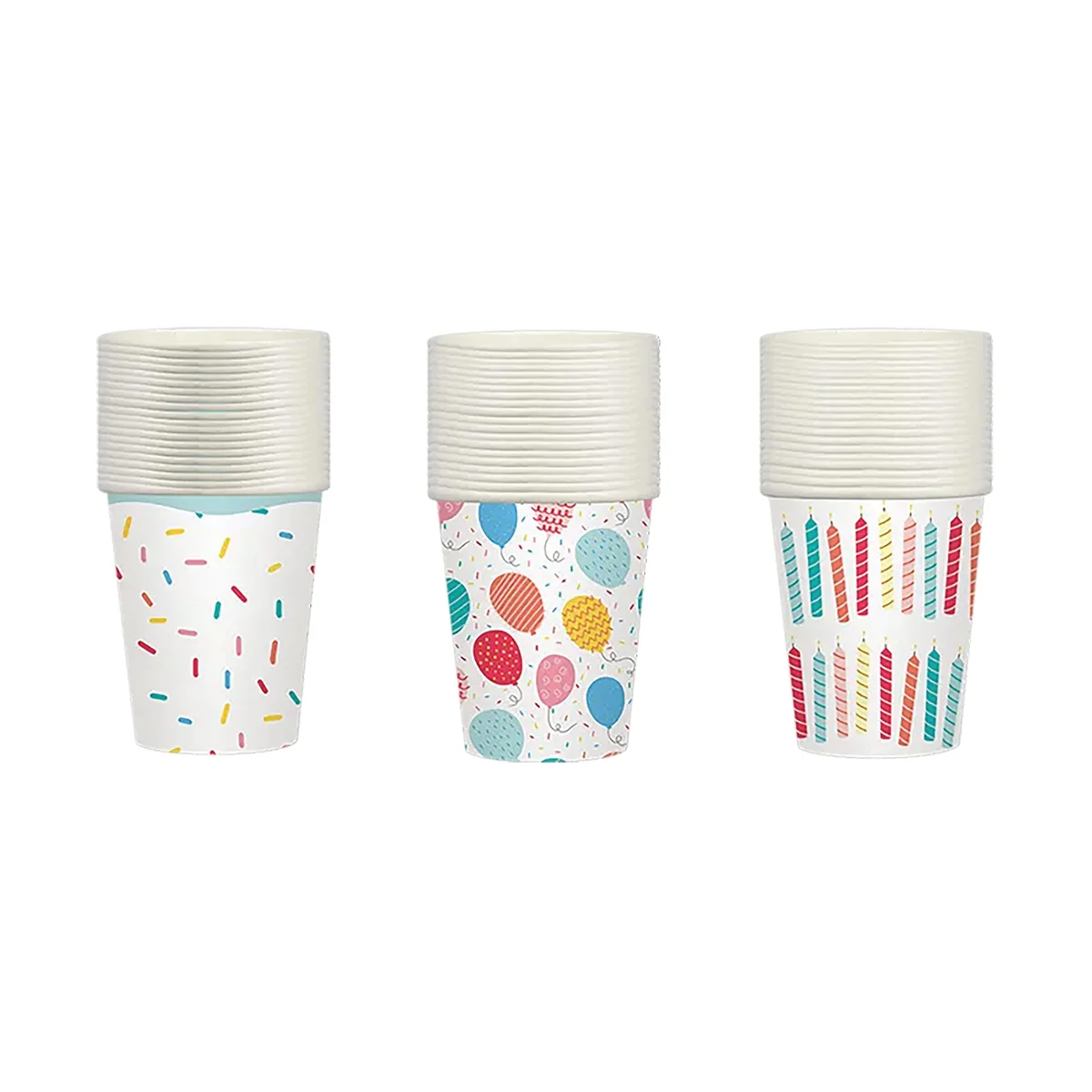Party Printed Paper Cups 275ml x20 (Pack of 18) PAR11518OB - Image 2