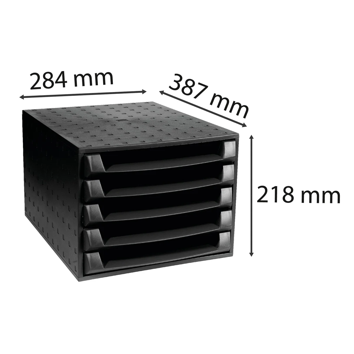 Forever 5 Drawer Set Black 221014D - Image 3