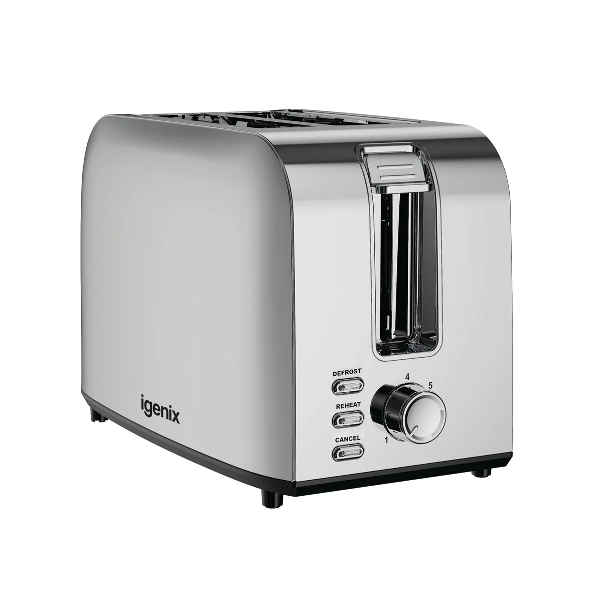 Igenix 2 Slice Toaster 750W Stainless Steel IGT0209SS - Image 2