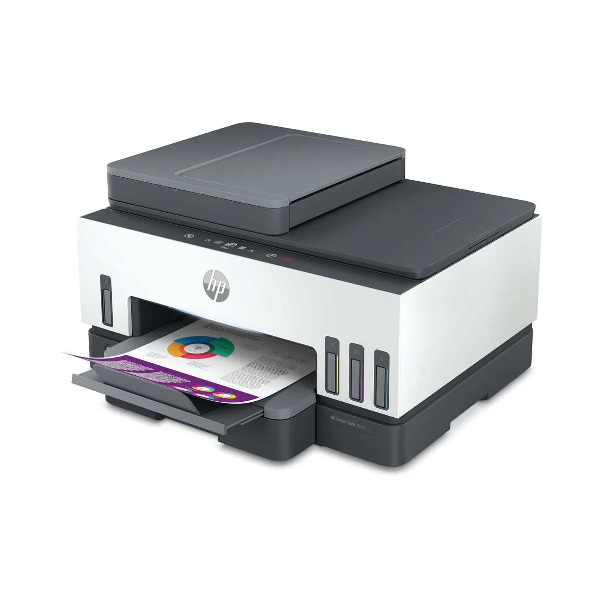 HP Smart Tank 7605 A4 4-in-1 Wireless Colour Inkjet Printer 28C02A#BHC - Image 2