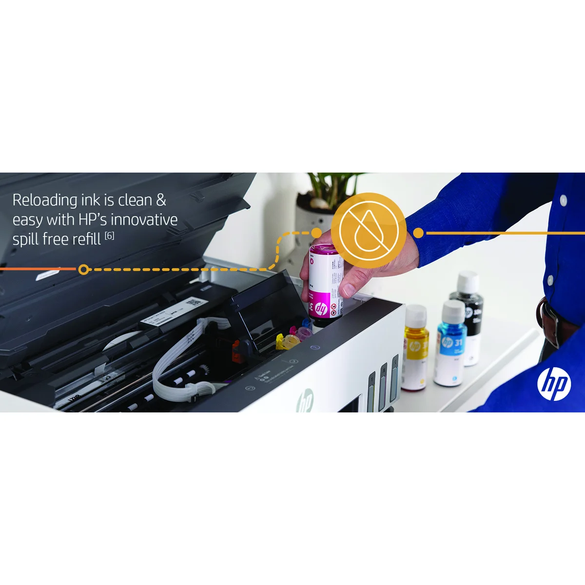 HP Smart Tank 7605 A4 4-in-1 Wireless Colour Inkjet Printer 28C02A#BHC - Image 4