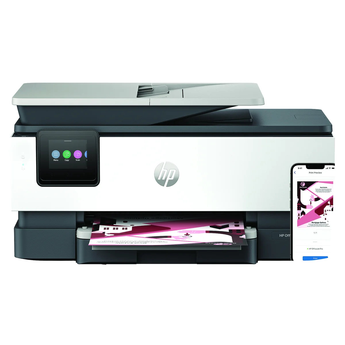 HP OfficeJet Pro 8122e A4 3-in-1 Wireless Colour Inkjet Printer 405U3B#687 - Image 4