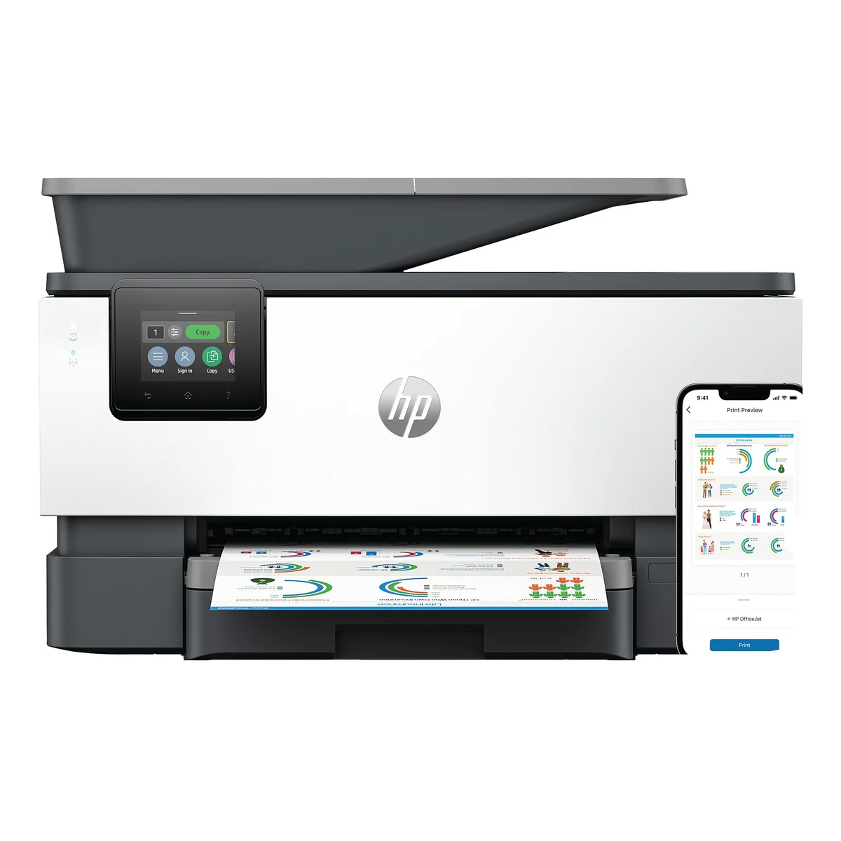 HP OfficeJet Pro 9120b A4 4-in-1 Wireless Colour Inkjet Printer 4V2N0B#687 - Image 2