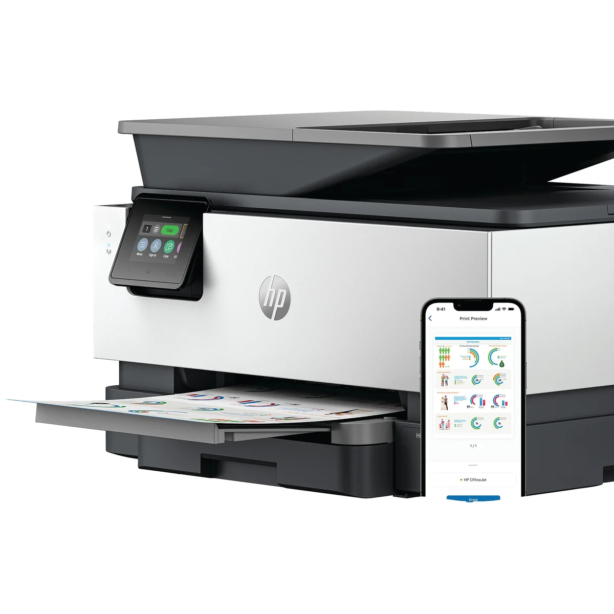 HP OfficeJet Pro 9120b A4 4-in-1 Wireless Colour Inkjet Printer 4V2N0B#687 - Image 3