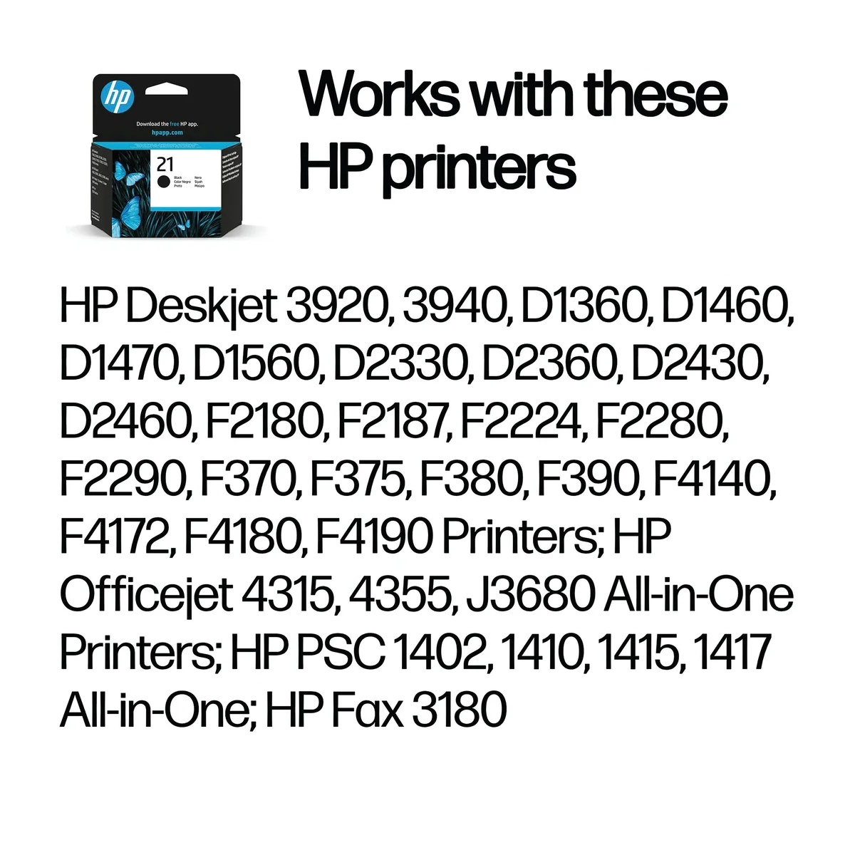 HP 21 Original Ink Cartridge 5-ml Black C9351AE - Image 2