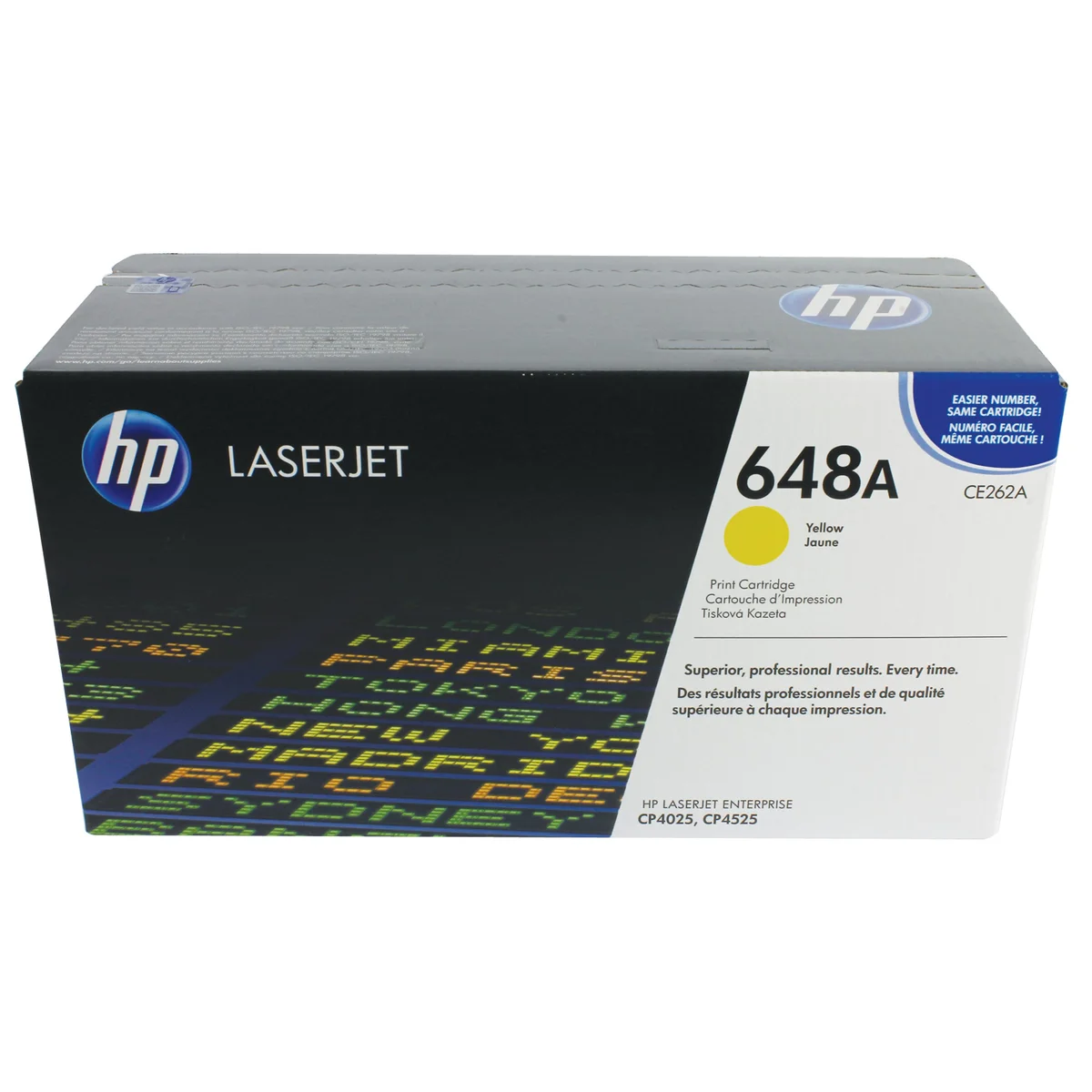 HP 648A Original LaserJet Toner Cartridge Yellow CE262A - Image 1