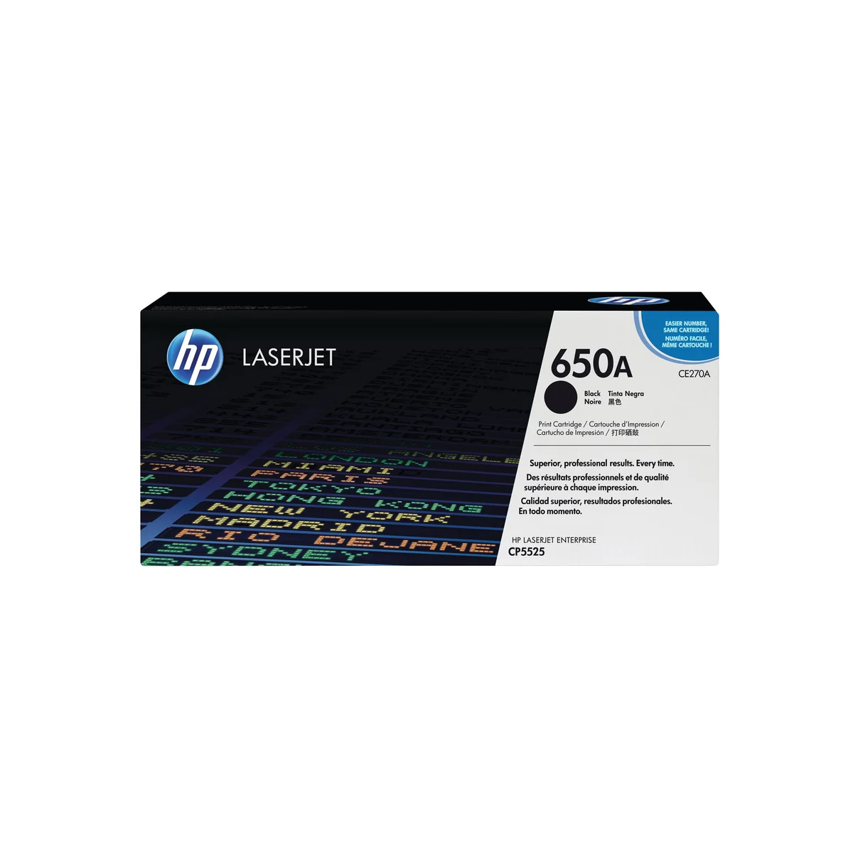 HP 650A Original LaserJet Toner Cartridge Black CE270A - Image 1