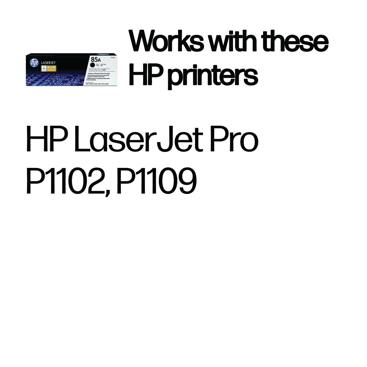 HP 85A Original LaserJet Toner Cartridge Black CE285A - Image 2
