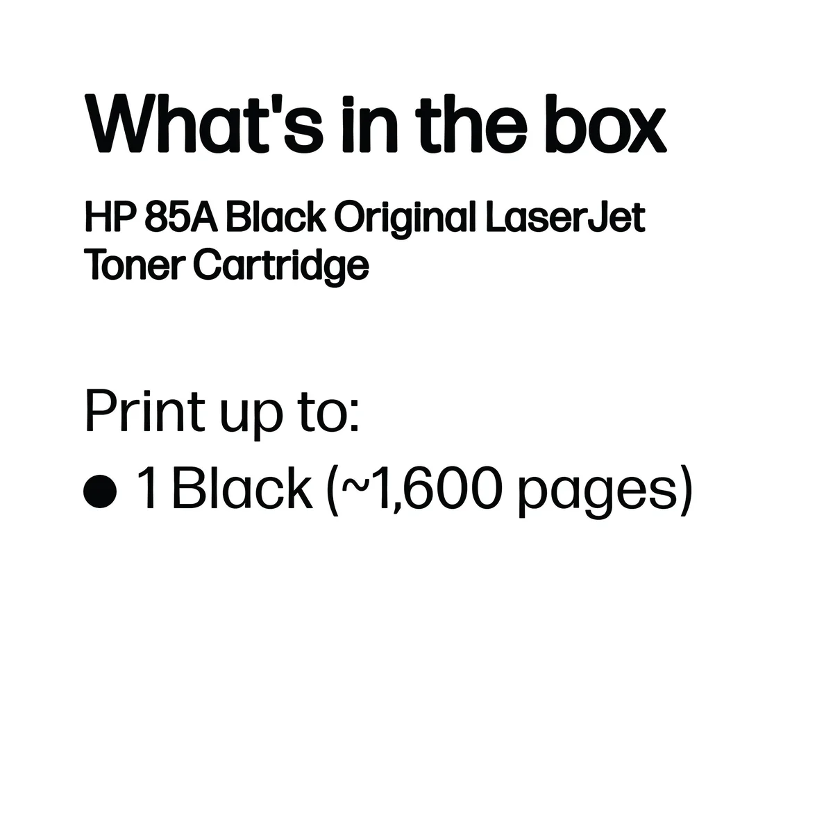 HP 85A Original LaserJet Toner Cartridge Black CE285A - Image 3