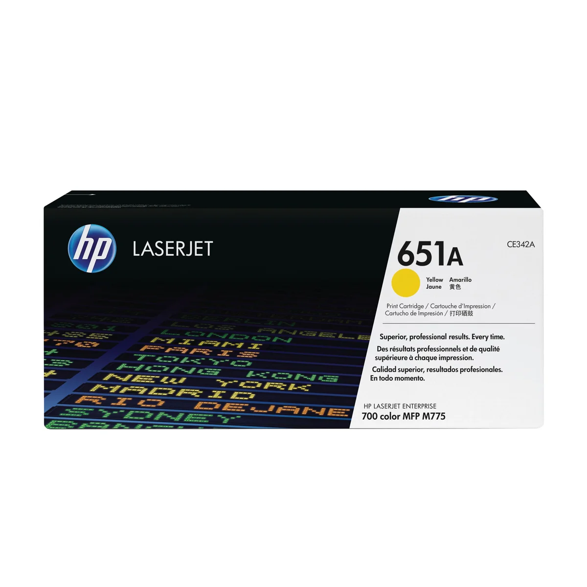 HP 651A Original LaserJet Toner Cartridge Yellow CE342A - Image 1