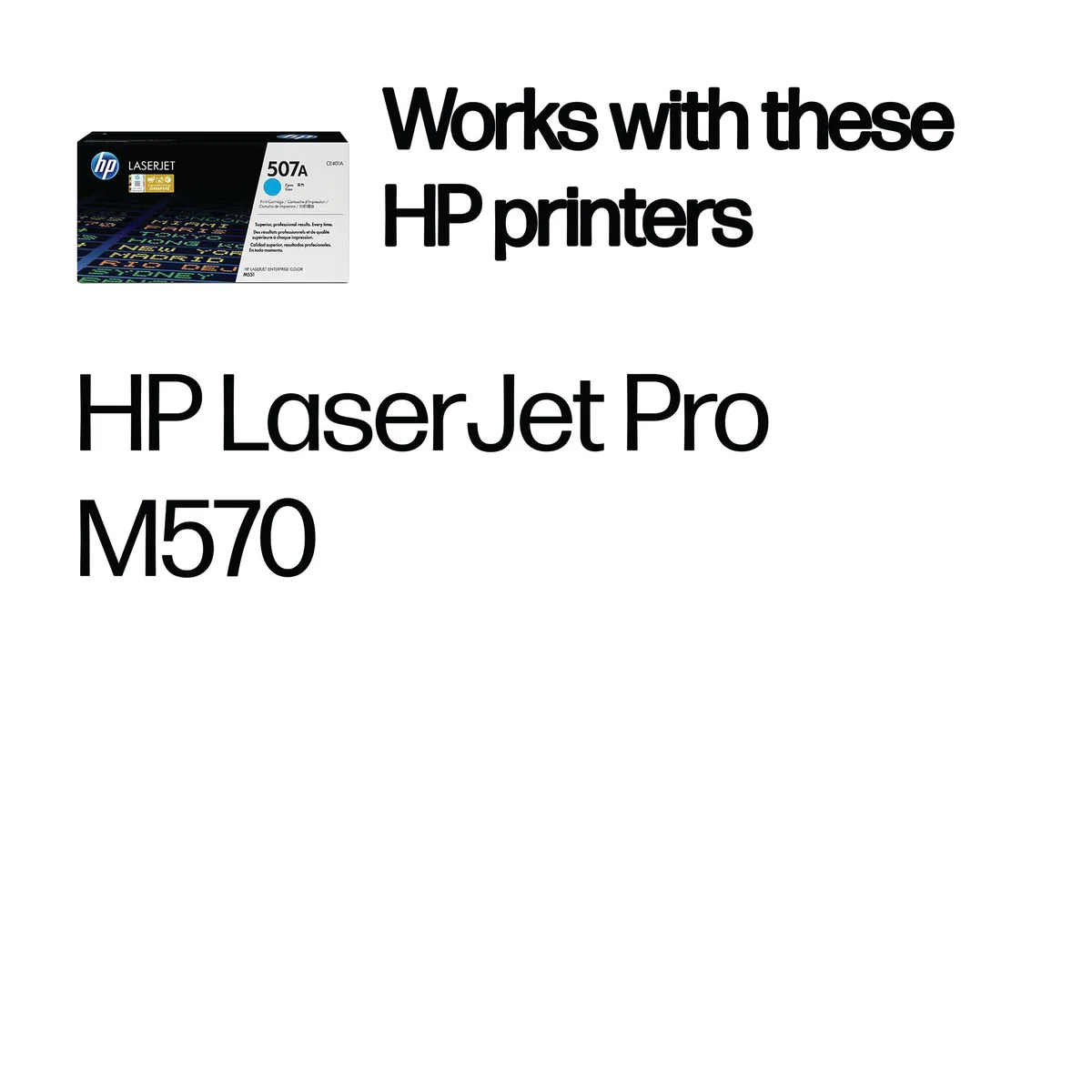 HP 507A Original LaserJet Toner Cartridge Cyan CE401A - Image 2