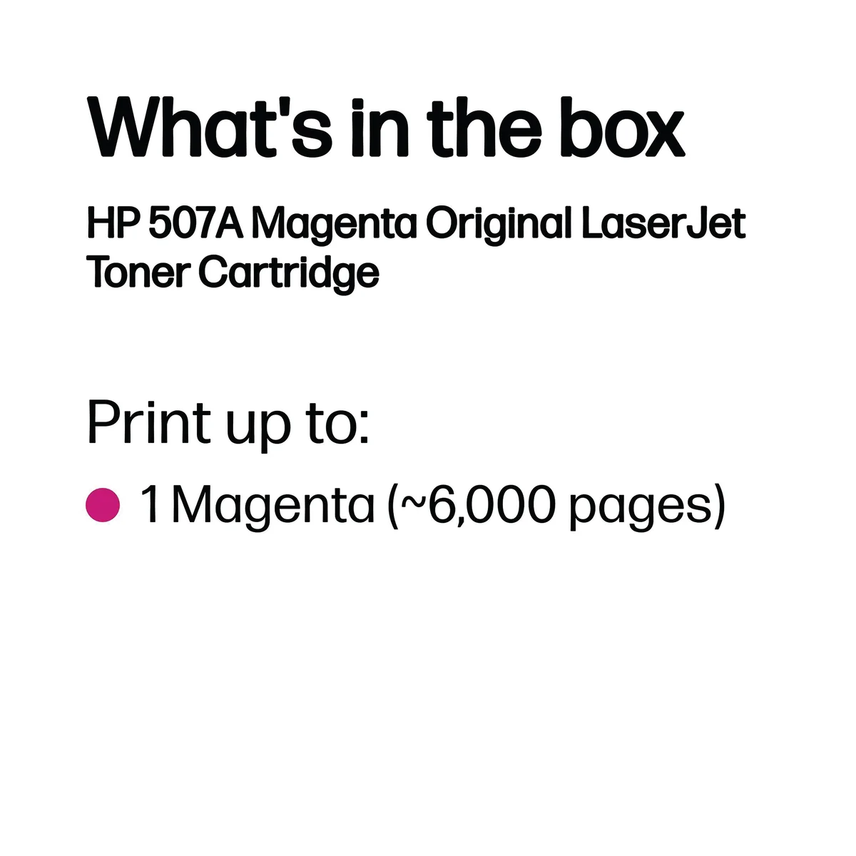 HP 507A Original LaserJet Toner Cartridge Magenta CE403A - Image 3