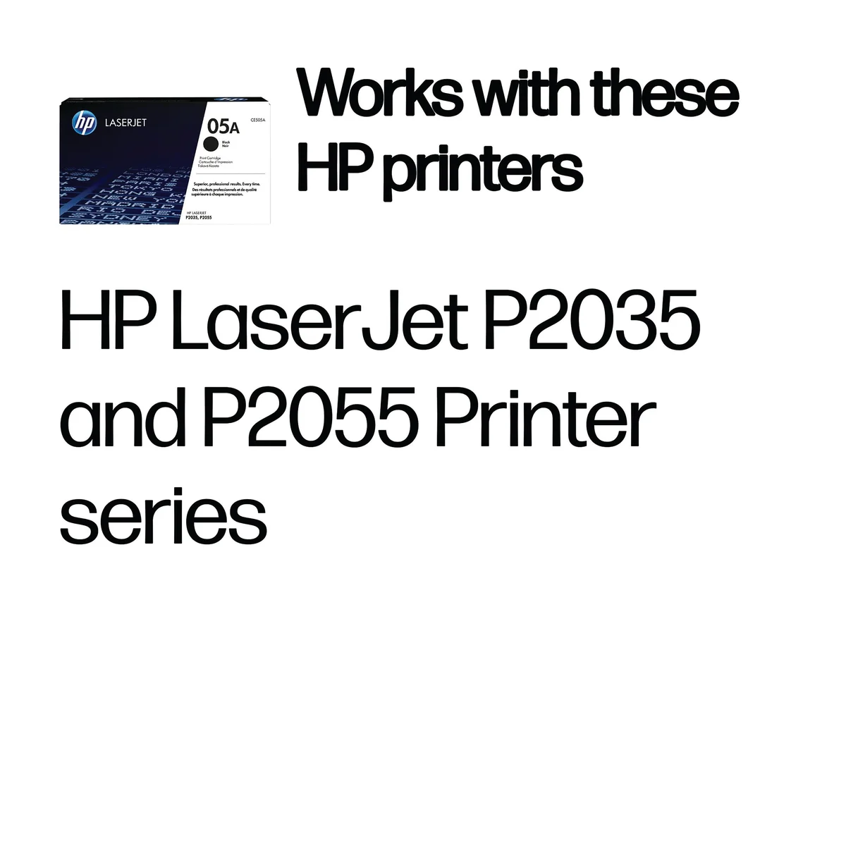 HP 05A Original LaserJet Toner Cartridge Black CE505A - Image 2