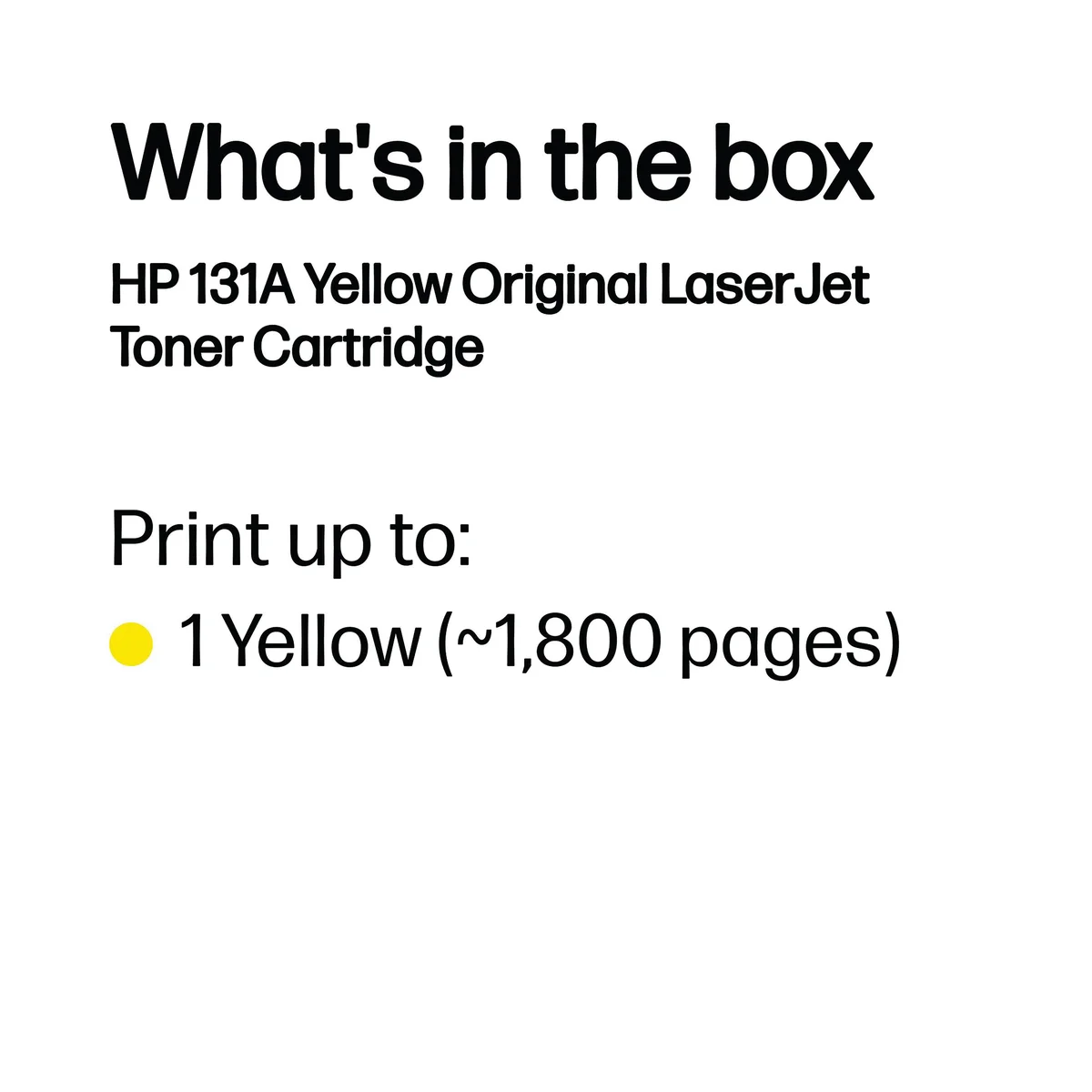 HP 131A Original LaserJet Toner Cartridge Yellow CF212A - Image 3