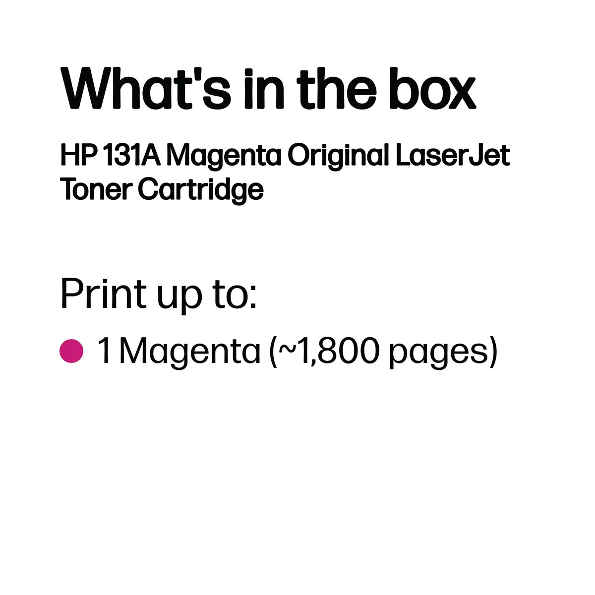 HP 131A Original LaserJet Toner Cartridge Magenta CF213A - Image 3