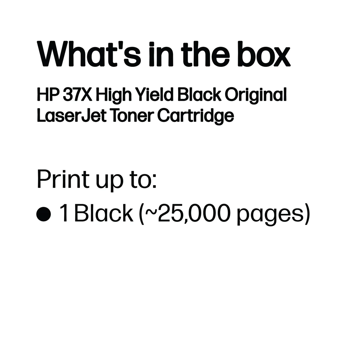 HP 37X Original LaserJet Toner Cartridge High Yield Black CF237X - Image 3