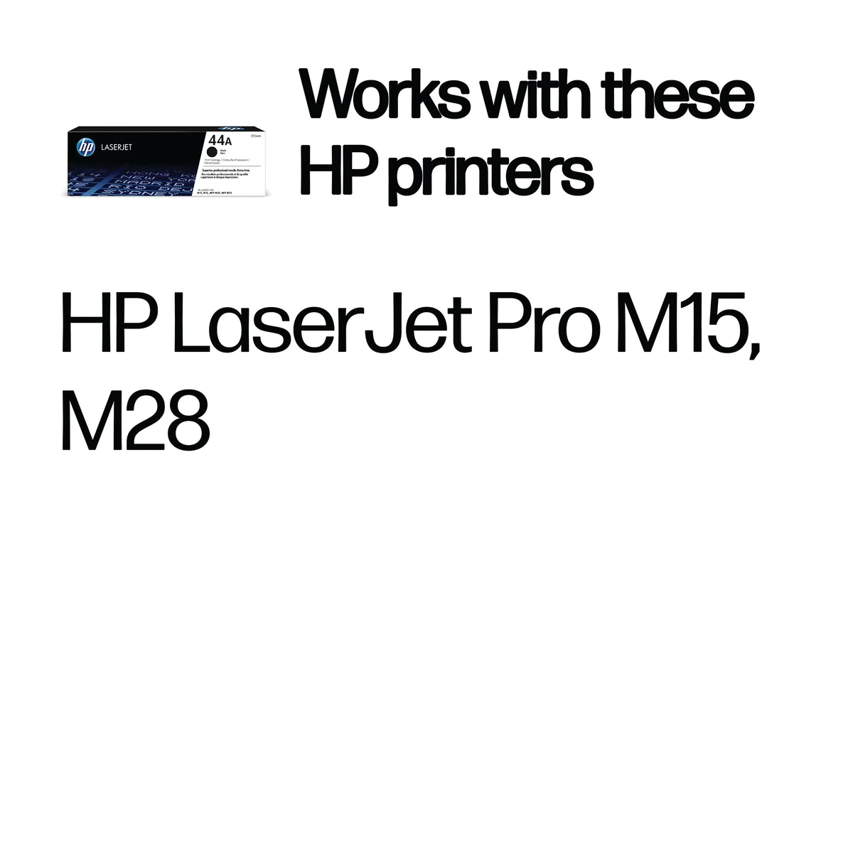 HP 44A Original LaserJet Toner Cartridge Black CF244A - Image 2