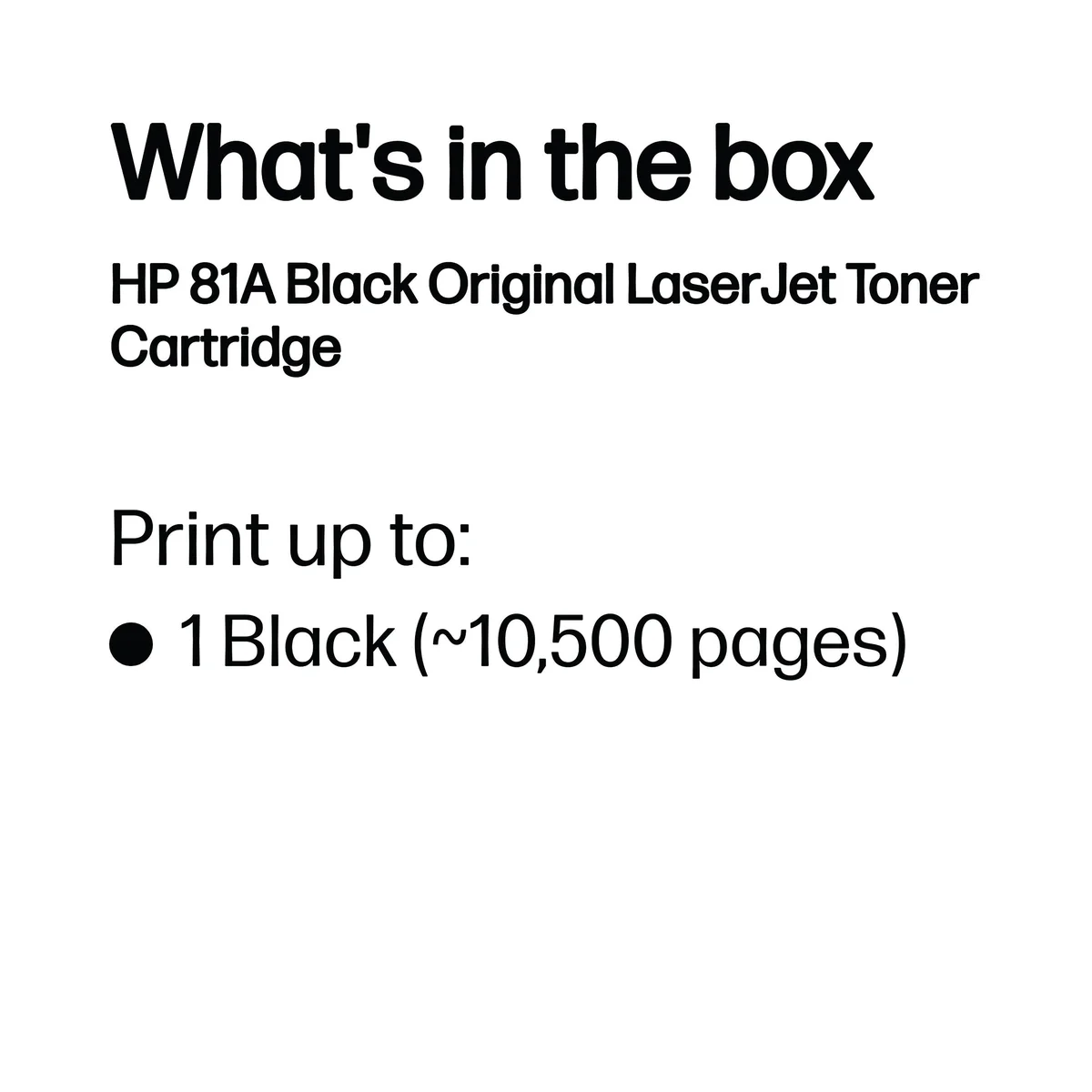 HP 81A Original LaserJet Toner Cartridge Black CF281A - Image 3