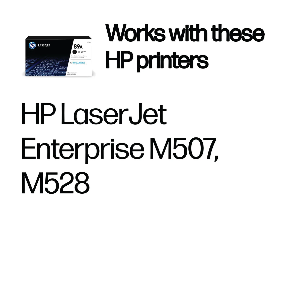 HP 89A Original LaserJet Toner Cartridge Black CF289A - Image 2