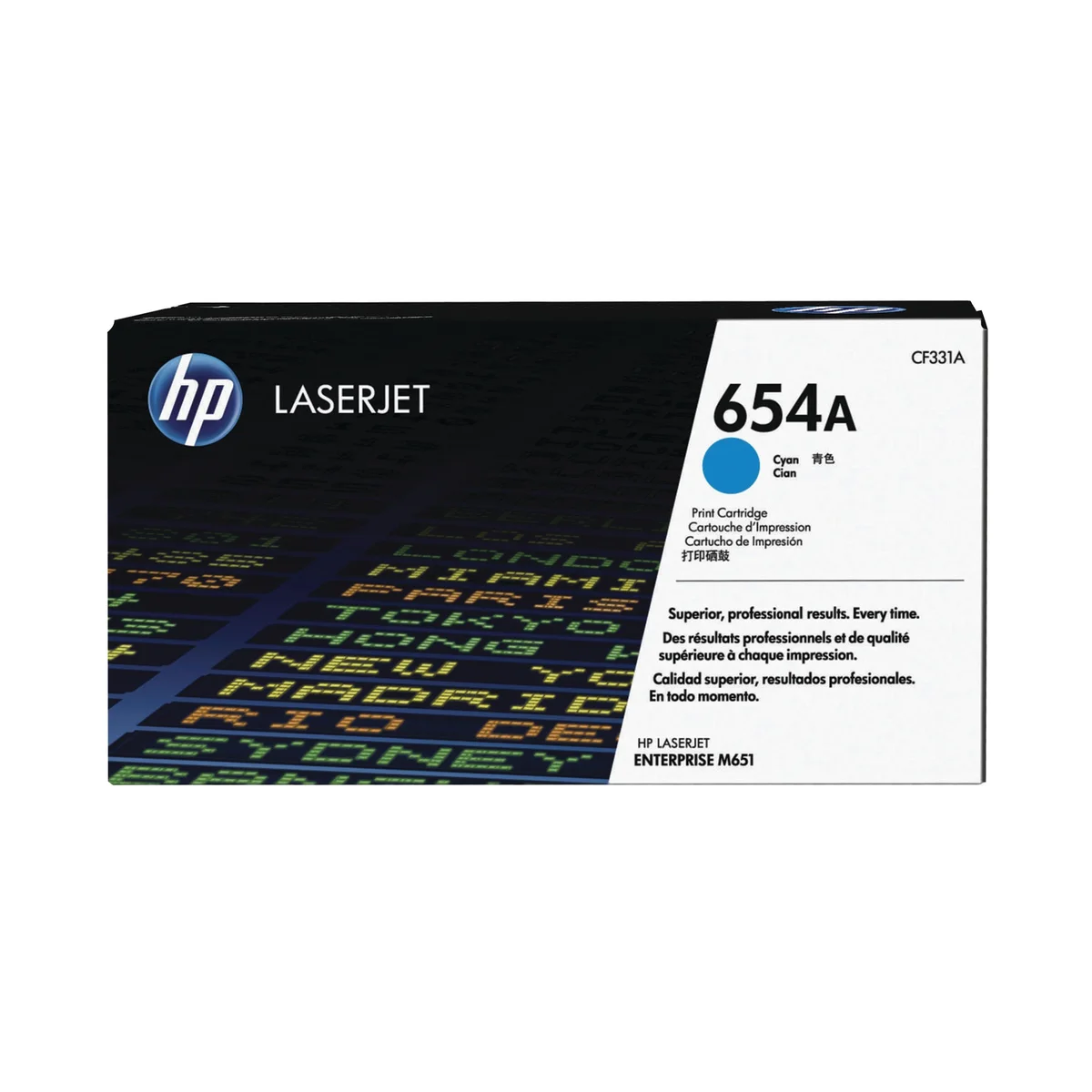 HP 654A Original LaserJet Toner Cartridge Cyan CF331A