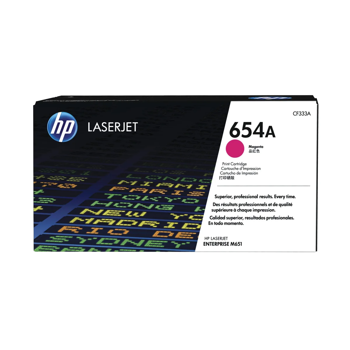 HP 654A Original LaserJet Toner Cartridge Magenta CF333A - Image 1