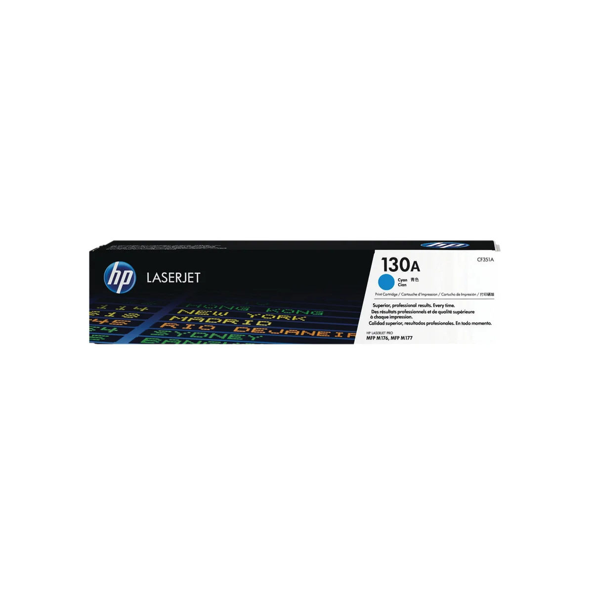 HP 130A Original LaserJet Toner Cartridge Cyan CF351A - Image 1