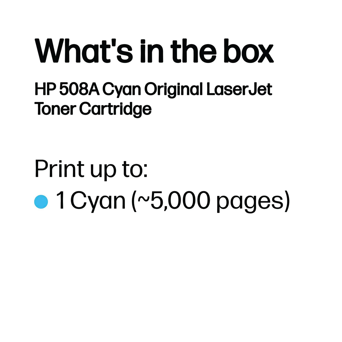 HP 508A Original LaserJet Toner Cartridge Cyan CF361A - Image 3