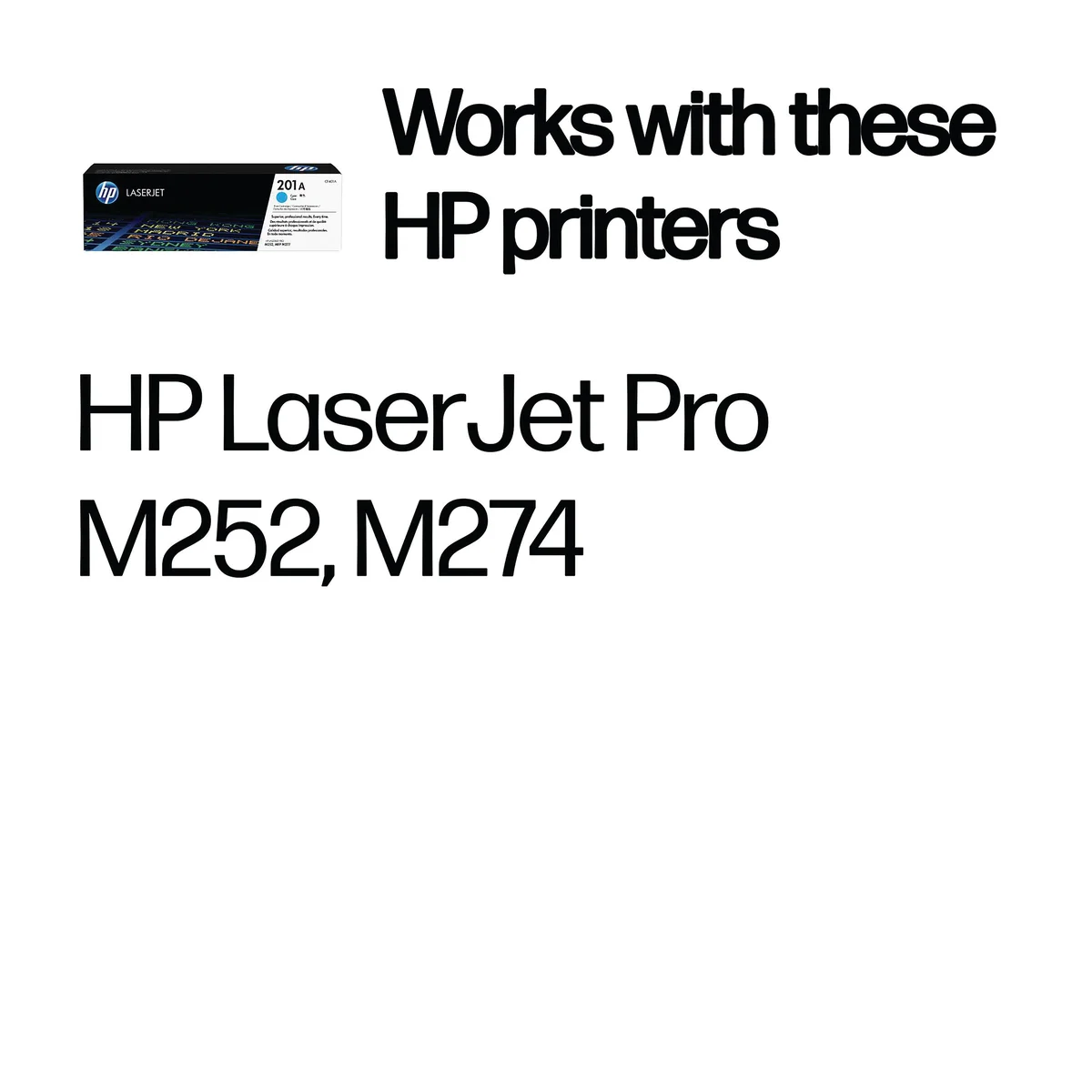HP 201A Original LaserJet Toner Cartridge Cyan CF401A - Image 2