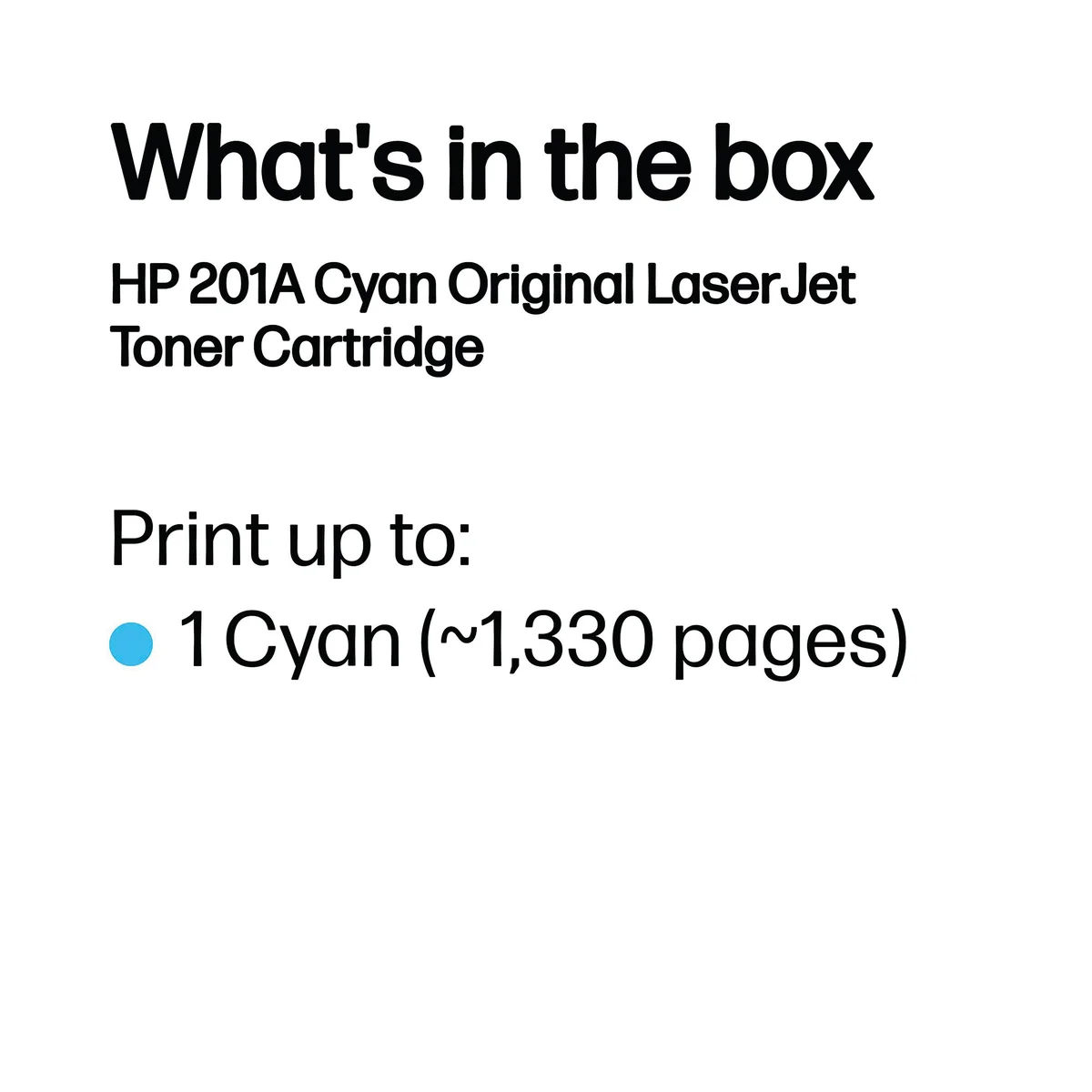 HP 201A Original LaserJet Toner Cartridge Cyan CF401A - Image 3