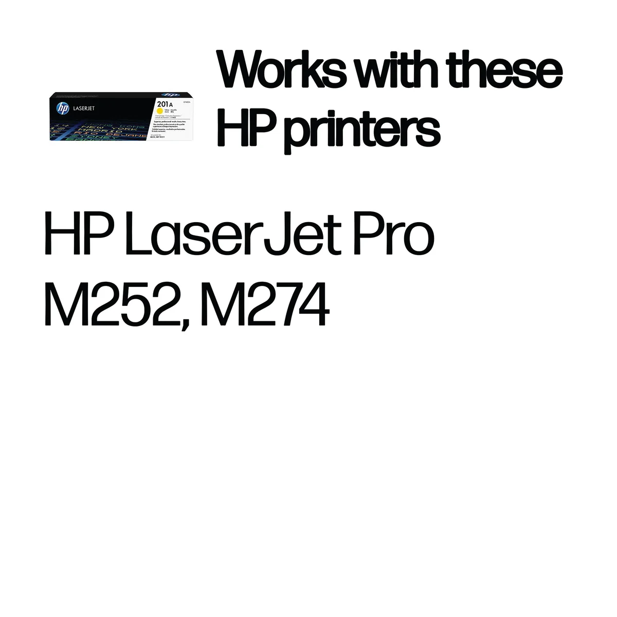 HP 201A Original LaserJet Toner Cartridge Yellow CF402A - Image 2