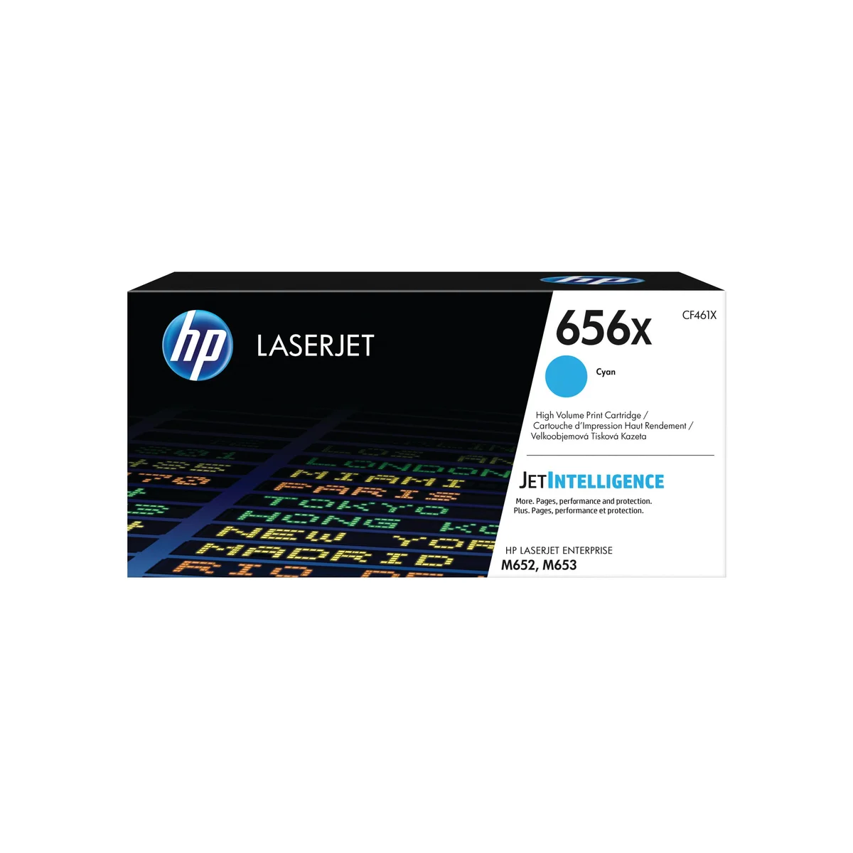 HP 656X Original LaserJet Toner Cartridge High Yield Cyan CF461X - Image 1