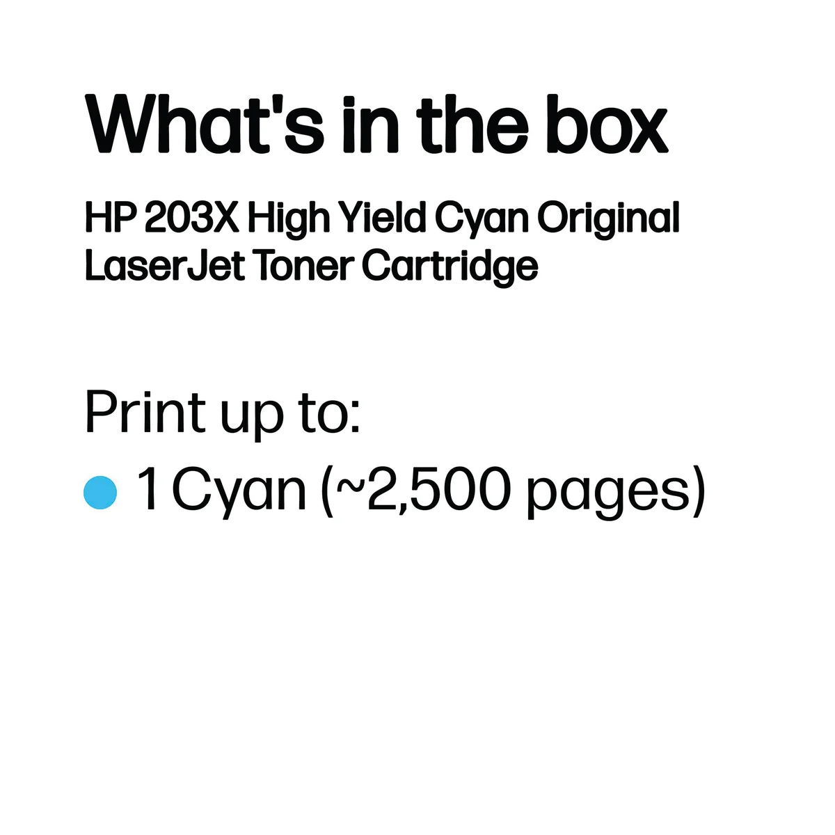 HP 203X Original LaserJet Toner Cartridge High Yield Cyan CF541X - Image 3