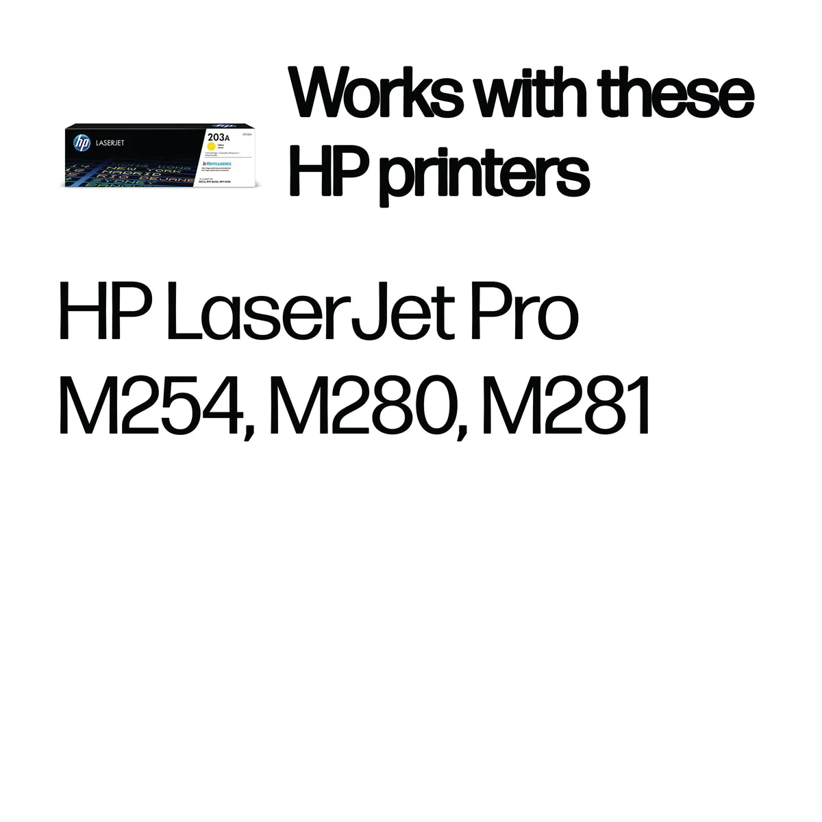 HP 203A Original LaserJet Toner Cartridge Yellow CF542A - Image 2
