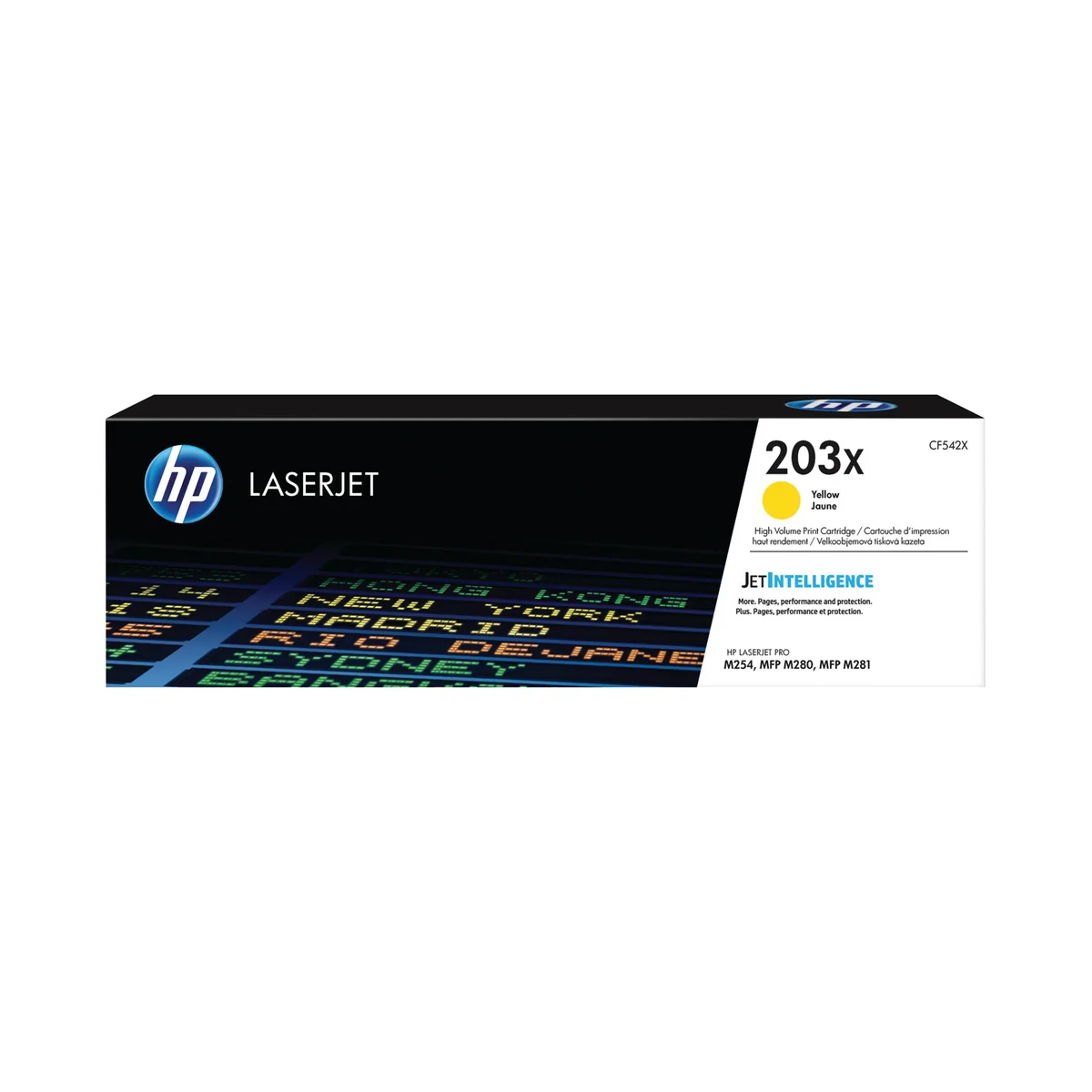 HP 203X Original LaserJet Toner Cartridge High Yield Yellow CF542X