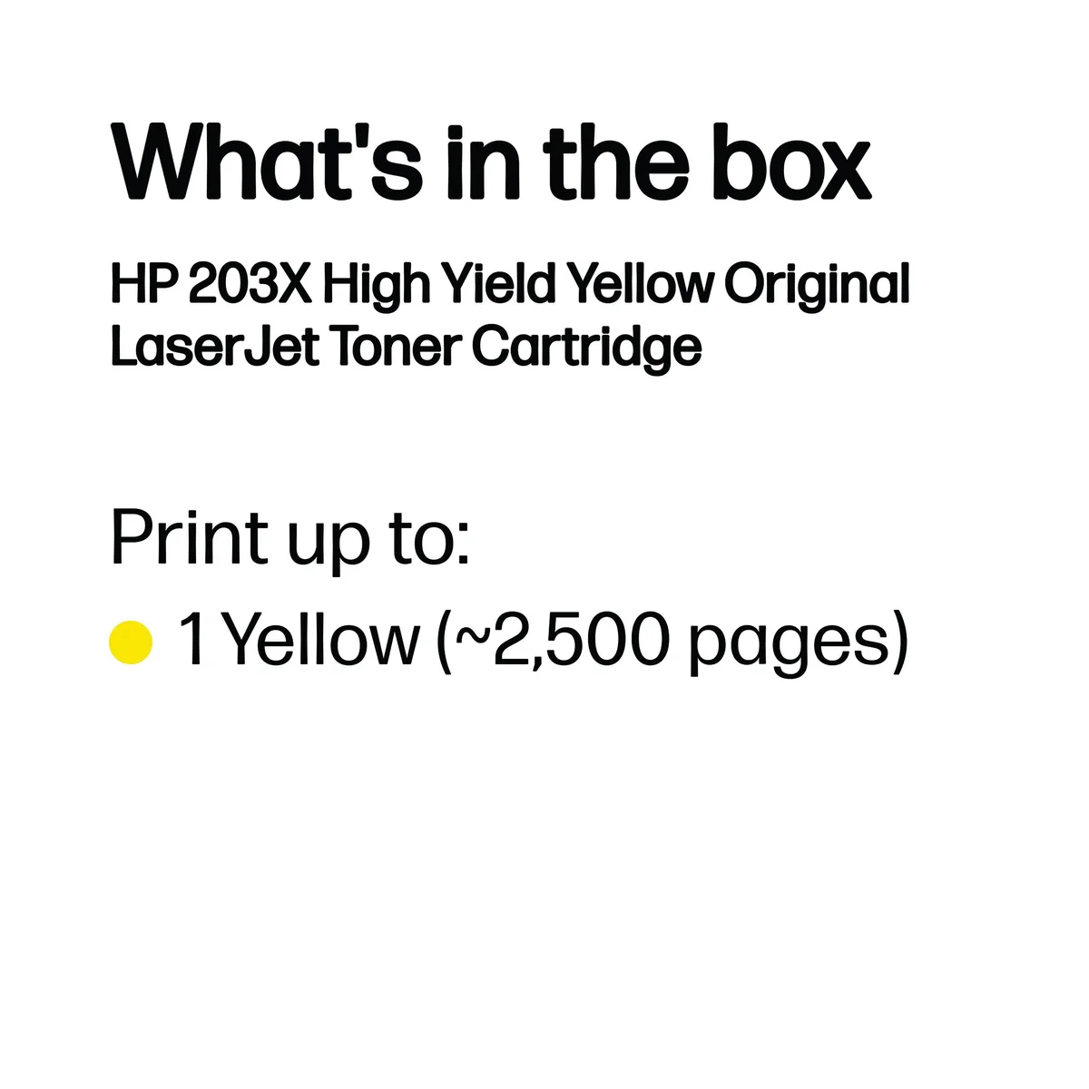 HP 203X Original LaserJet Toner Cartridge High Yield Yellow CF542X - Image 3