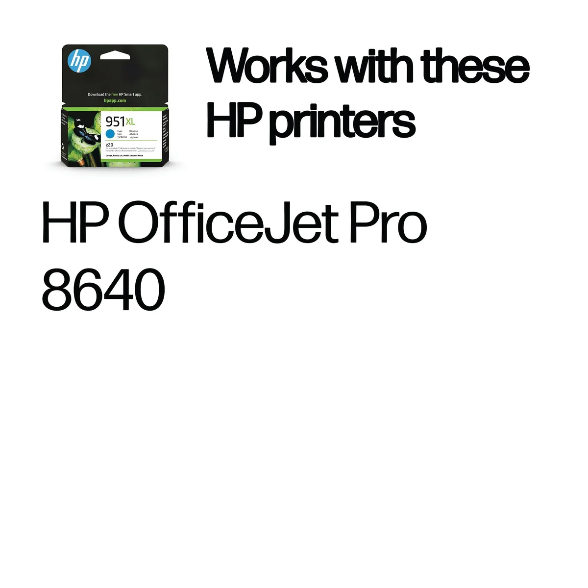HP 951XL Original Ink Cartridge High Yield Cyan CN046AE - Image 2
