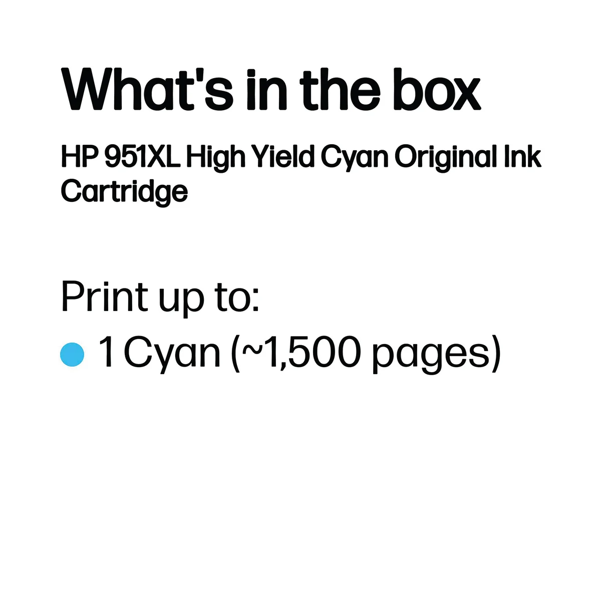 HP 951XL Original Ink Cartridge High Yield Cyan CN046AE - Image 3