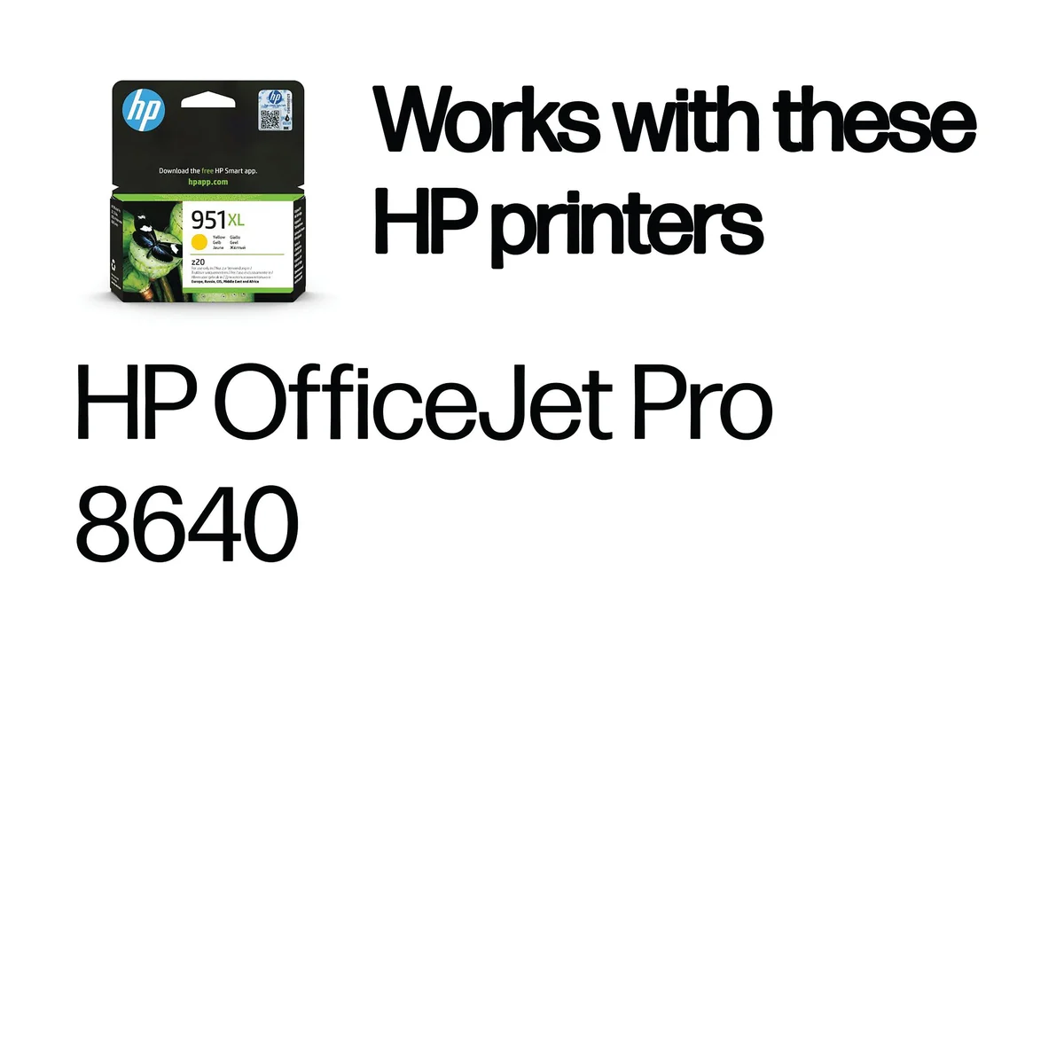 HP 951XL Original Ink Cartridge High Yield Yellow CN048AE - Image 2