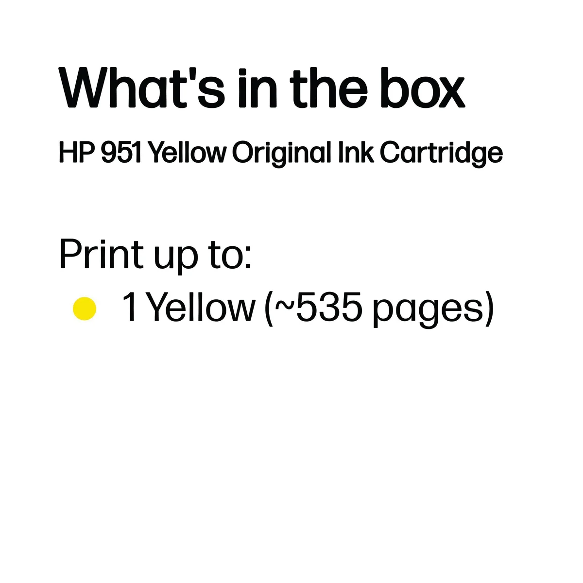 HP 951 Original Ink Cartridge 8-ml Yellow CN052AE - Image 3