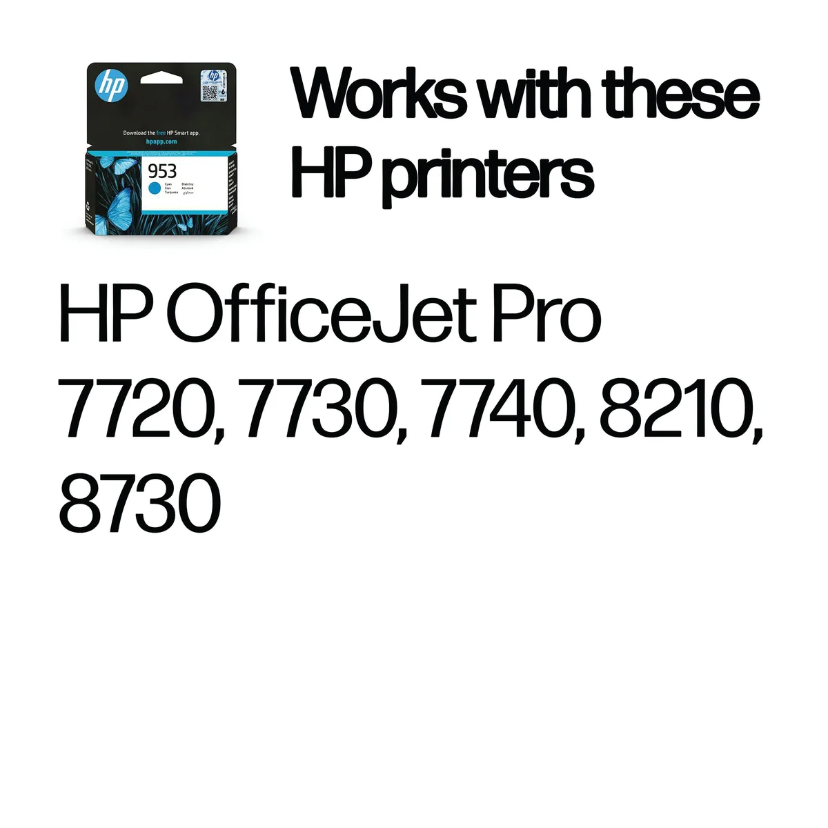 HP 953 Original Ink Cartridge 9-ml Cyan F6U12AE - Image 2