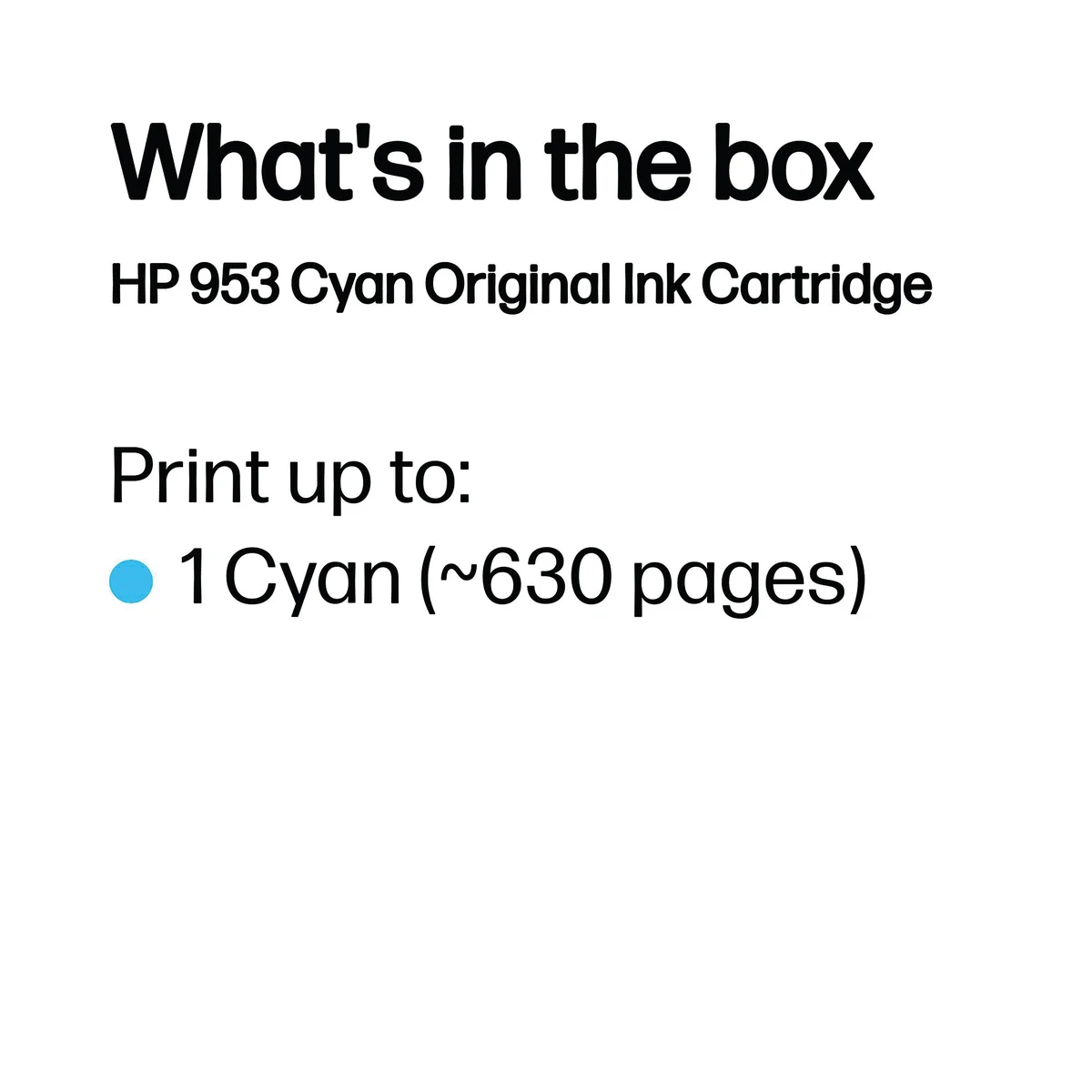 HP 953 Original Ink Cartridge 9-ml Cyan F6U12AE - Image 3