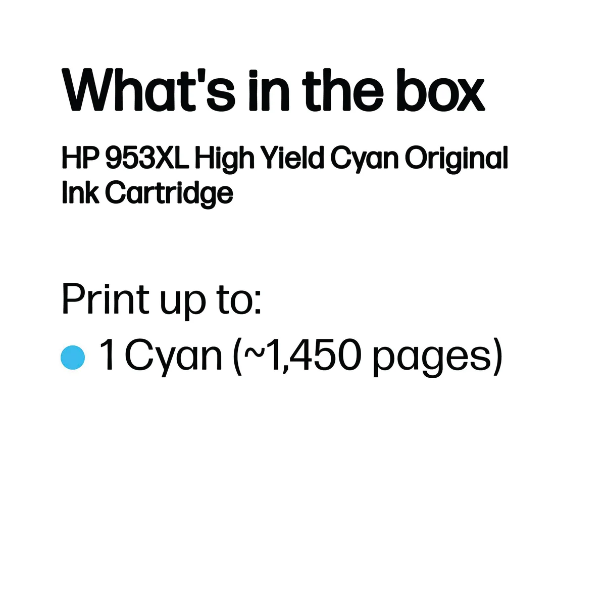 HP 953XL Original Ink Cartridge High Yield Cyan F6U16AE - Image 3