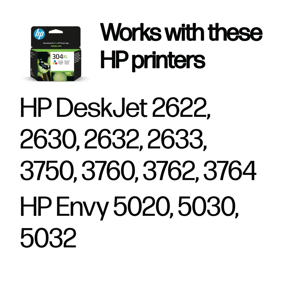 HP 304XL Original Ink Cartridge High Yield Tri-color N9K07AE#BGX - Image 2