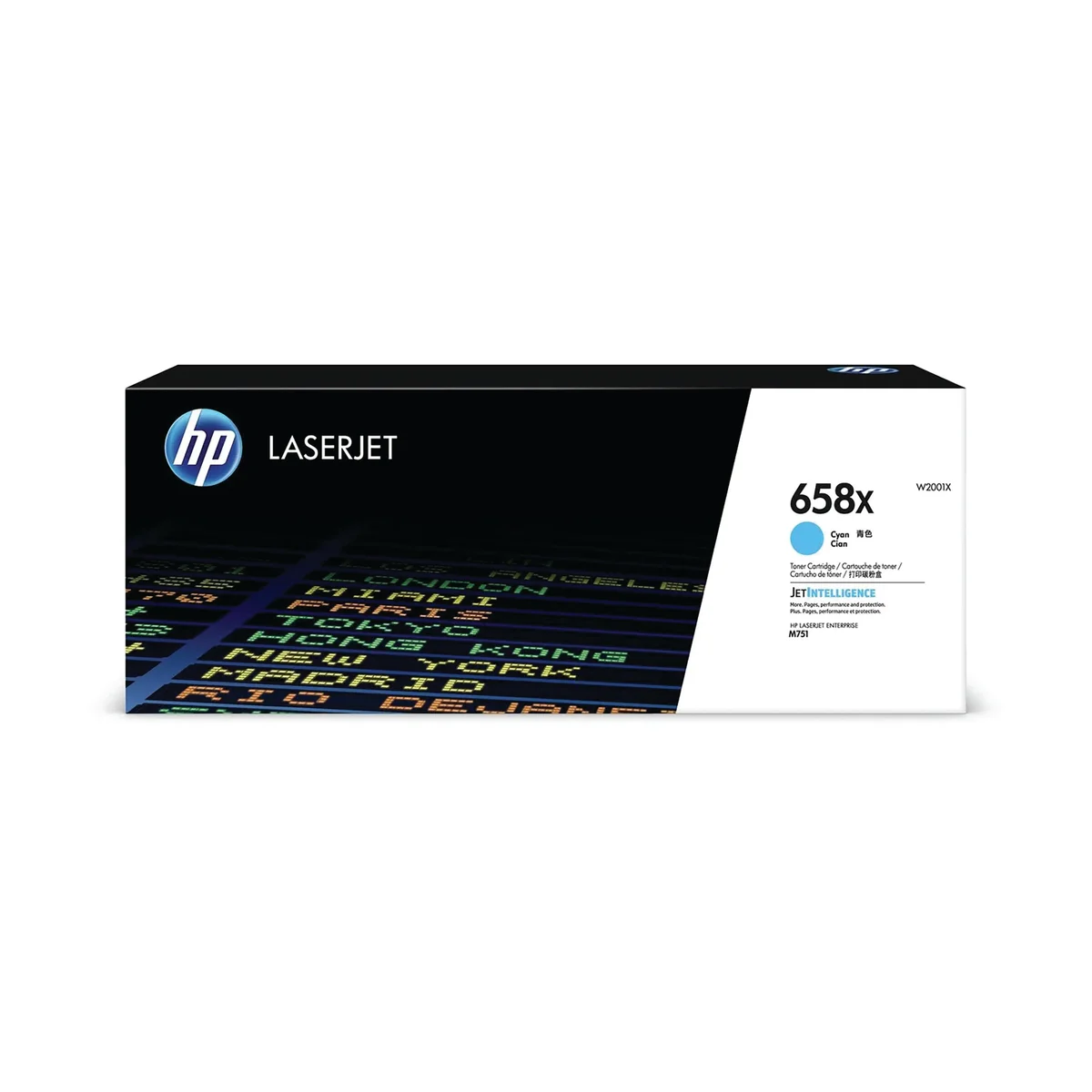 HP 658X Original LaserJet Toner Cartridge High Yield Cyan W2001X - Image 1
