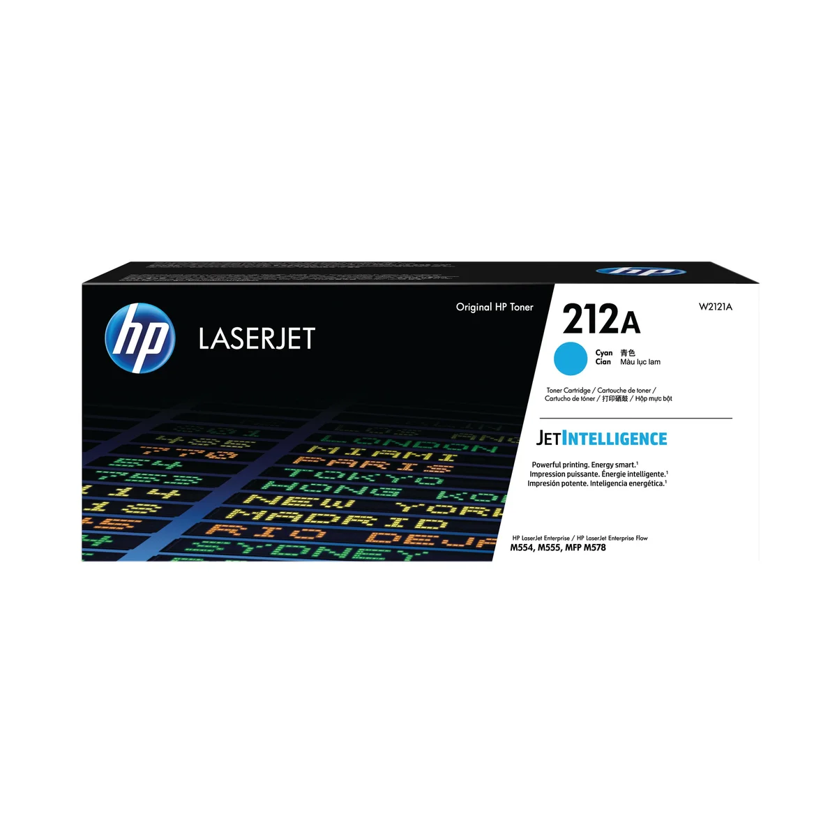HP 212A Original LaserJet Toner Cartridge Cyan W2121A