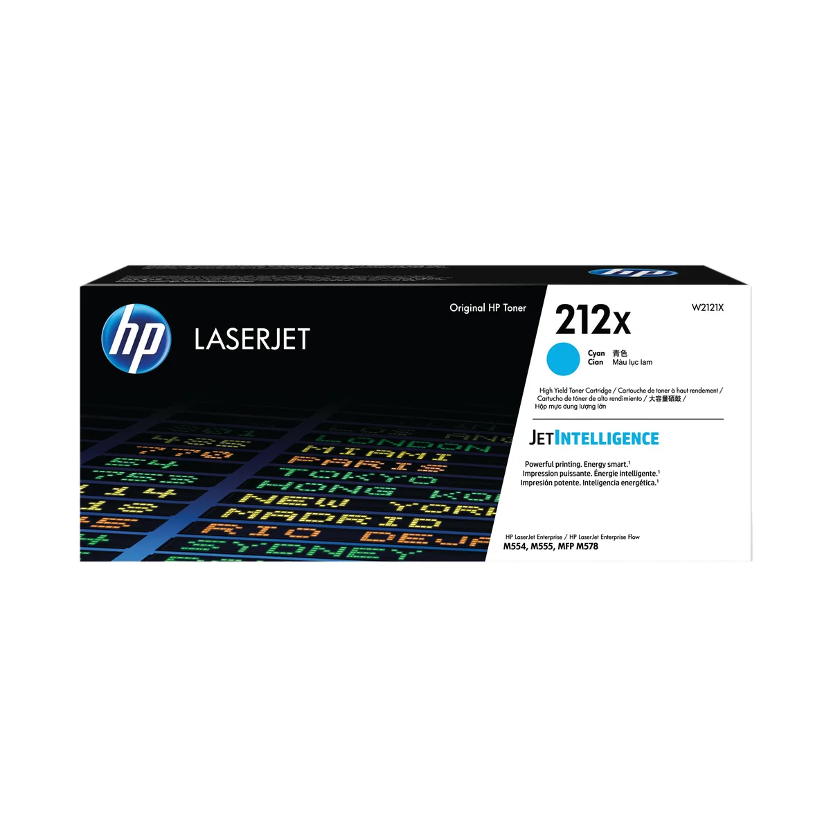 HP 212X Original LaserJet Toner Cartridge High Yield Cyan W2121X
