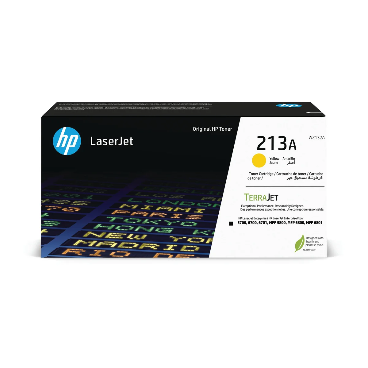 HP 213A Original LaserJet Toner Cartridge Yellow W2132A - Image 1