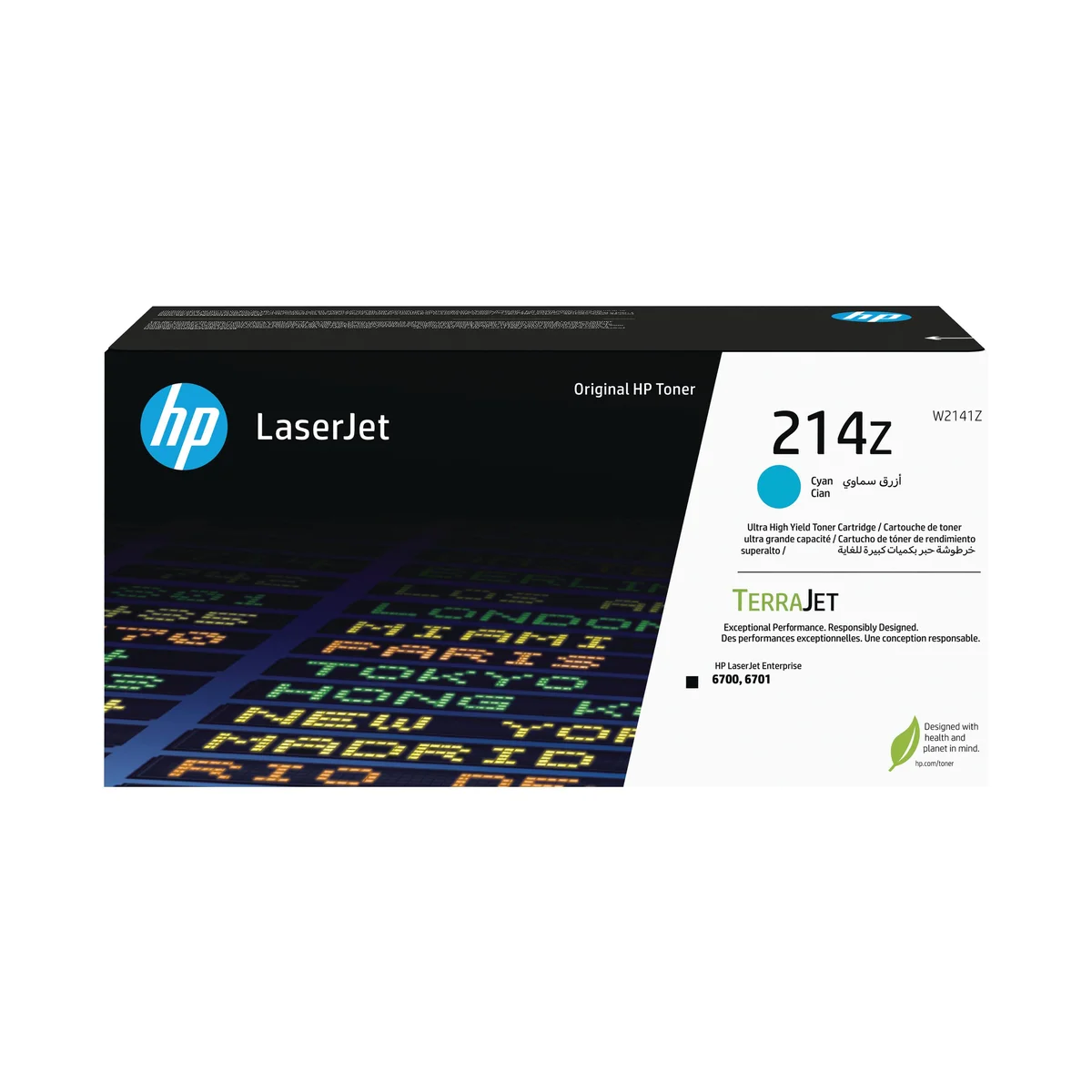 HP 214Z Original LaserJet Toner Cartridge Ultra High Yield Cyan W2141Z - Image 1